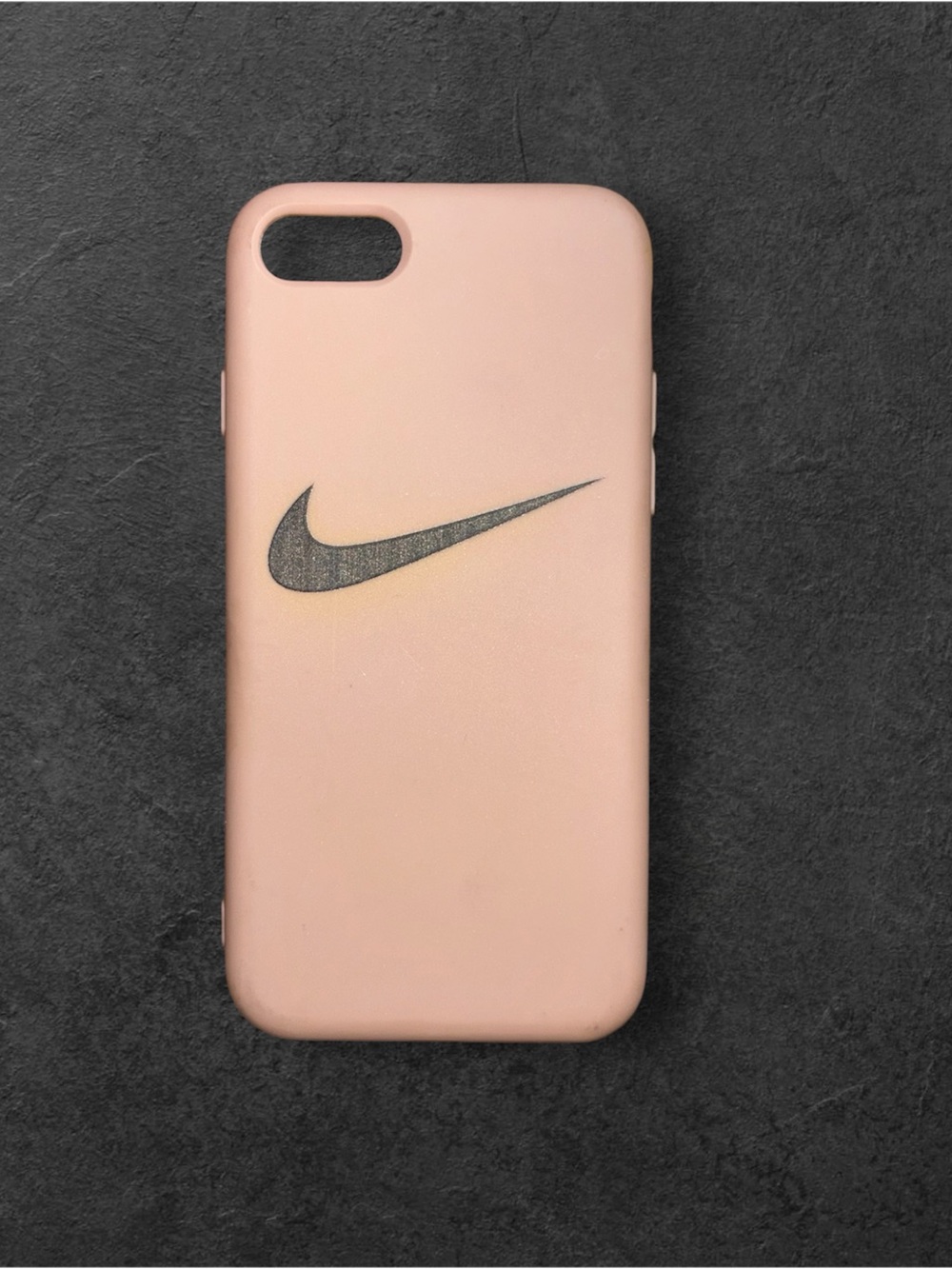 Warm sandy Brown Case for iPhone SE/7/8 with Black Swoosh 🟤🐻